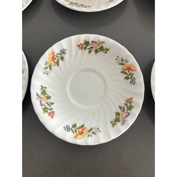 AYNSLEY COTTAGE GARDEN FINE BONE TEA CUP/SAUCER SET OF 8-TOTAL 20 PIECES - Picture 7 of 16